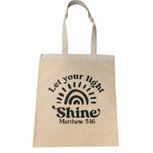 Let Your Light Shine Canvas Bag
